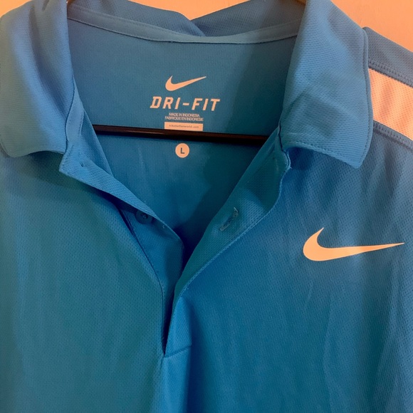 NWT Nike Dri-Fit blue polo - men’s L - Picture 2 of 4